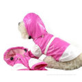 Pvc Female Dog Clothes Raincoat With Hat Waterproof Xl For Shiba , Beagle Pet